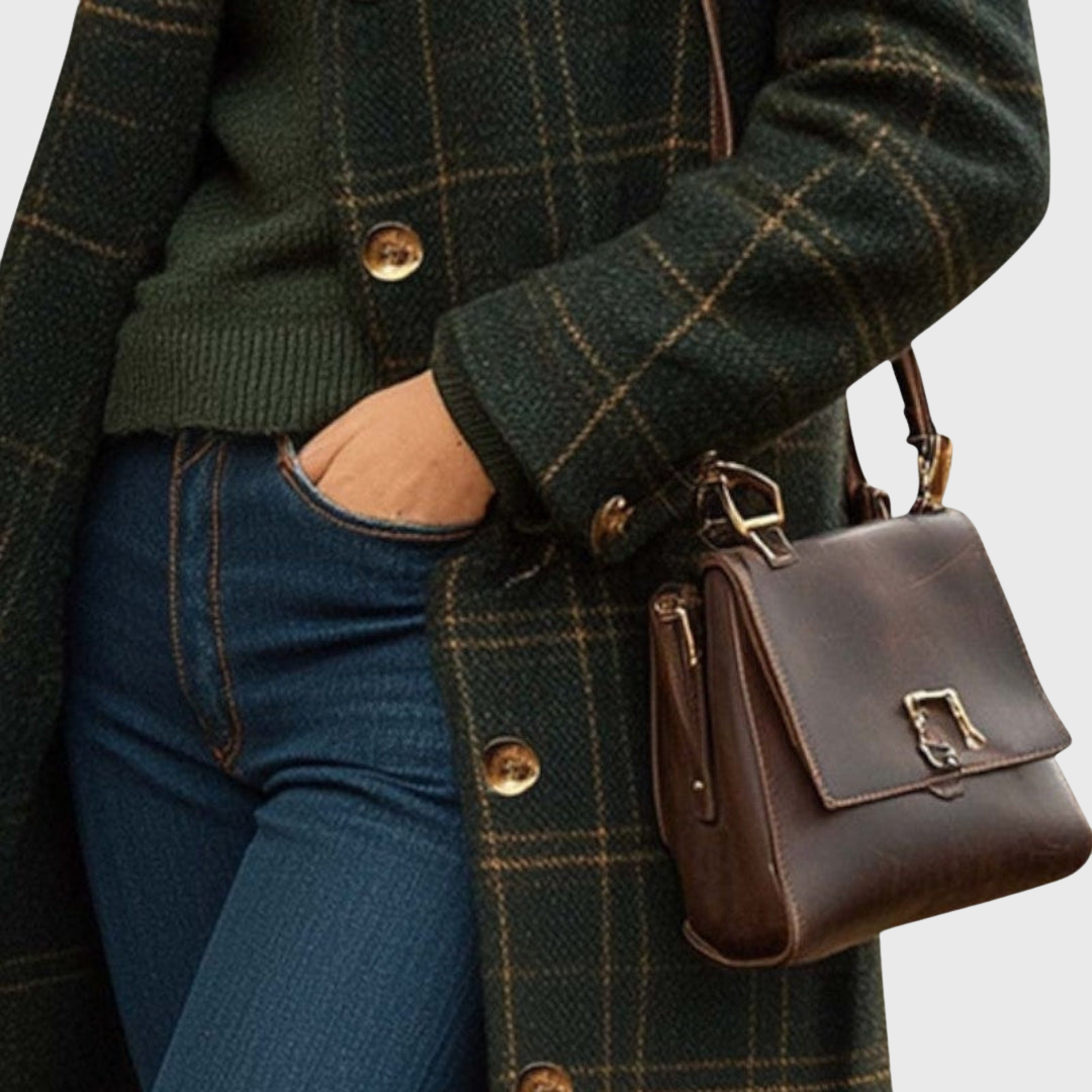 Charlotte | Classic Wool Check Coat