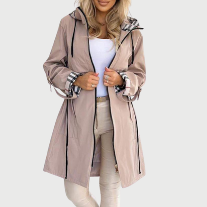 Aurélia | Long Hooded Transitional Jacket