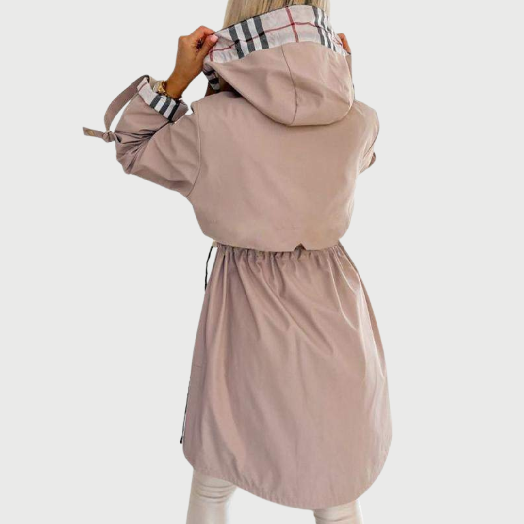 Aurélia | Long Hooded Transitional Jacket