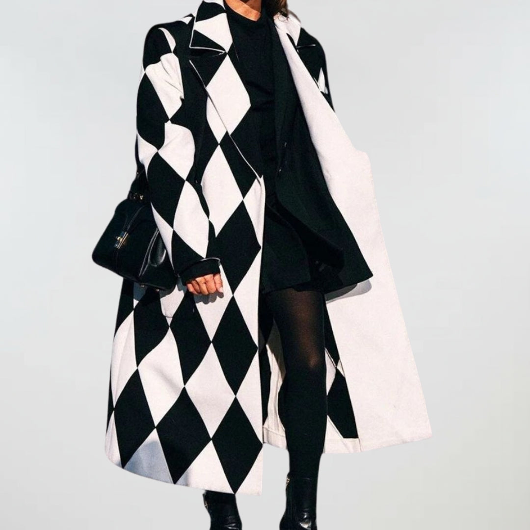 Amelia | Oversized Check Coat