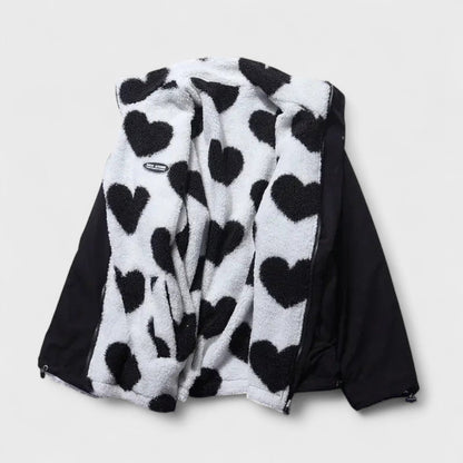 Katharina - Reversible heart jacket