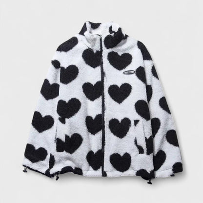Katharina - Reversible heart jacket