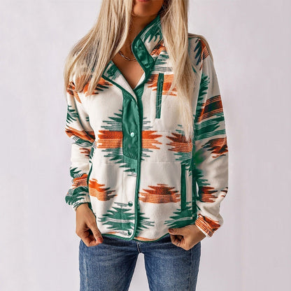 Nadia | Printed Fleece Jacket