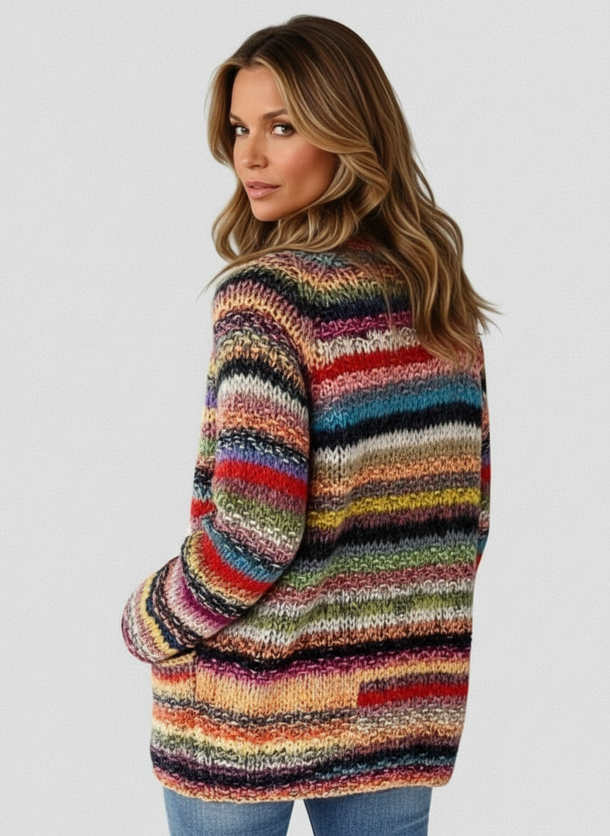 ISA VIBRANT LAYERS CARDIGAN
